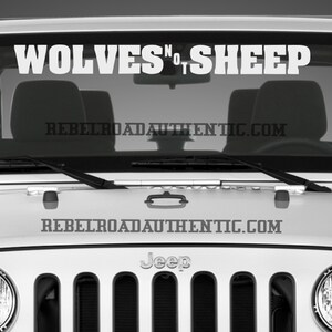 Wolves Not Sheep Vinyl Decals – Unleash Your Inner Strength | https://rebelroadauthentic.com/