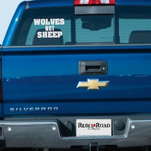 Unleash Your Spirit with &#39;Wolves Not Sheep&#39; Custom Vinyl Decal