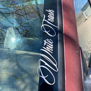 White Trash Vinyl Decal