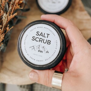 Foaming Salt Body Scrub | All Natural | Himalayan Pink Salt Scrub | Self Care | Spa | Bath Body Scrub | Organic Skin Care | Non-Greasy