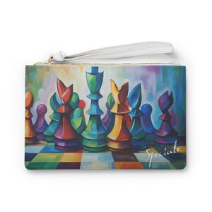 The Chess Collection - Cubism's Royal Game - Clutch Bag