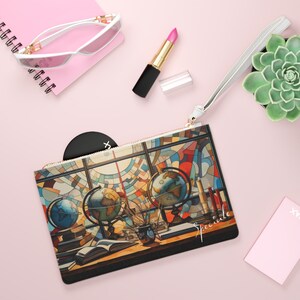 The Book and Globe Collection  - Worlds of Wisdom - Clutch Bag