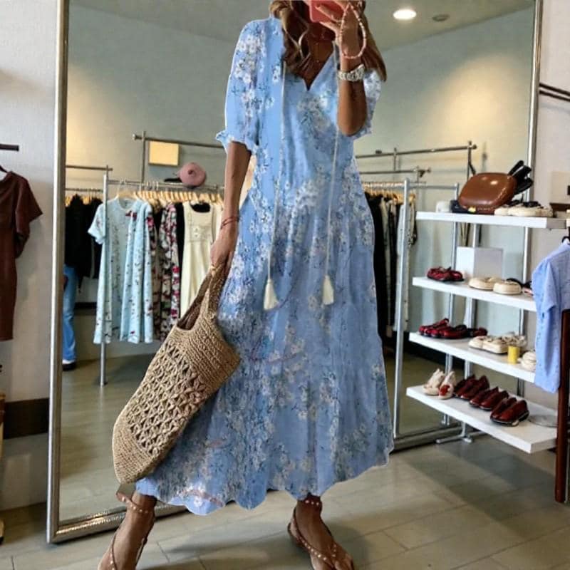 Vintage Bohemian Dress Long Sleeve - Etsy