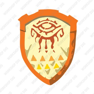 The Legend of Zelda: Tears of the Kingdom, Sword and Shield, SVG-illustrationslogotyp | Klippfiler | dxf | EPS | illustratör | PNG - Vapenpaket bild 3