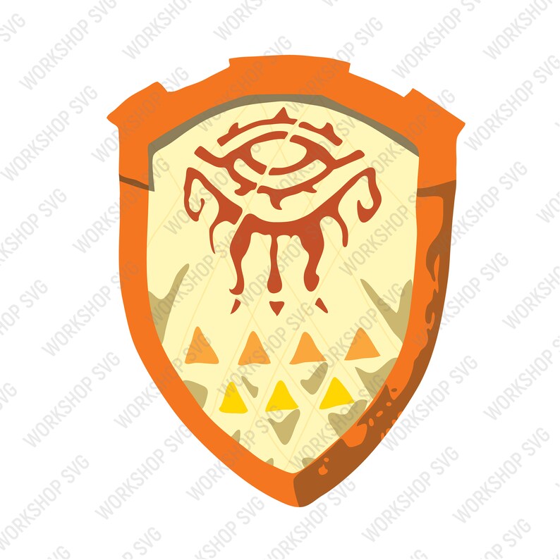 The Legend of Zelda: Tears of the Kingdom, Sword and Shield, SVG-illustrationslogotyp | Klippfiler | dxf | EPS | illustratör | PNG - Vapenpaket bild 3