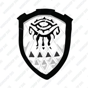 The Legend of Zelda: Tears of the Kingdom, Sword and Shield, SVG-illustrationslogotyp | Klippfiler | dxf | EPS | illustratör | PNG - Vapenpaket bild 5