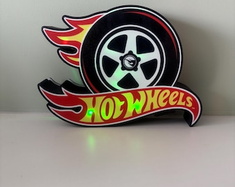 Hot wheels light box- night light with remote control