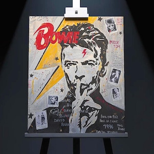 David Bowie Pop Art Print Sofortiger Download: Musiklegende, Glam-Rock (Digitaler Download)