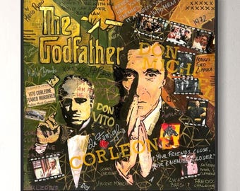 Der Pate Filmposter: Michael Corleone Leinwand Kunst Prin, Mafia Poster