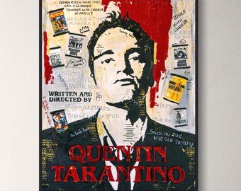 Quentin Tarantino Pop Art Print: Pulp Fiction, Kill Bill Art, Reservoir Dogs Movie Wall Decor, Movie Gift