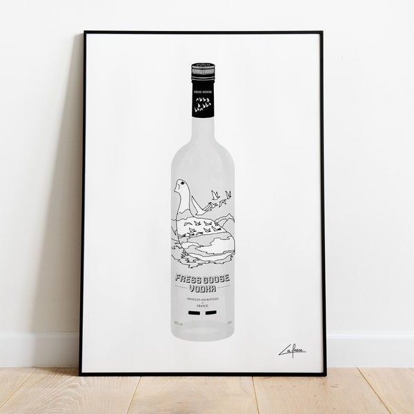 Illustration personnalisable Fress Goose (Vodka)