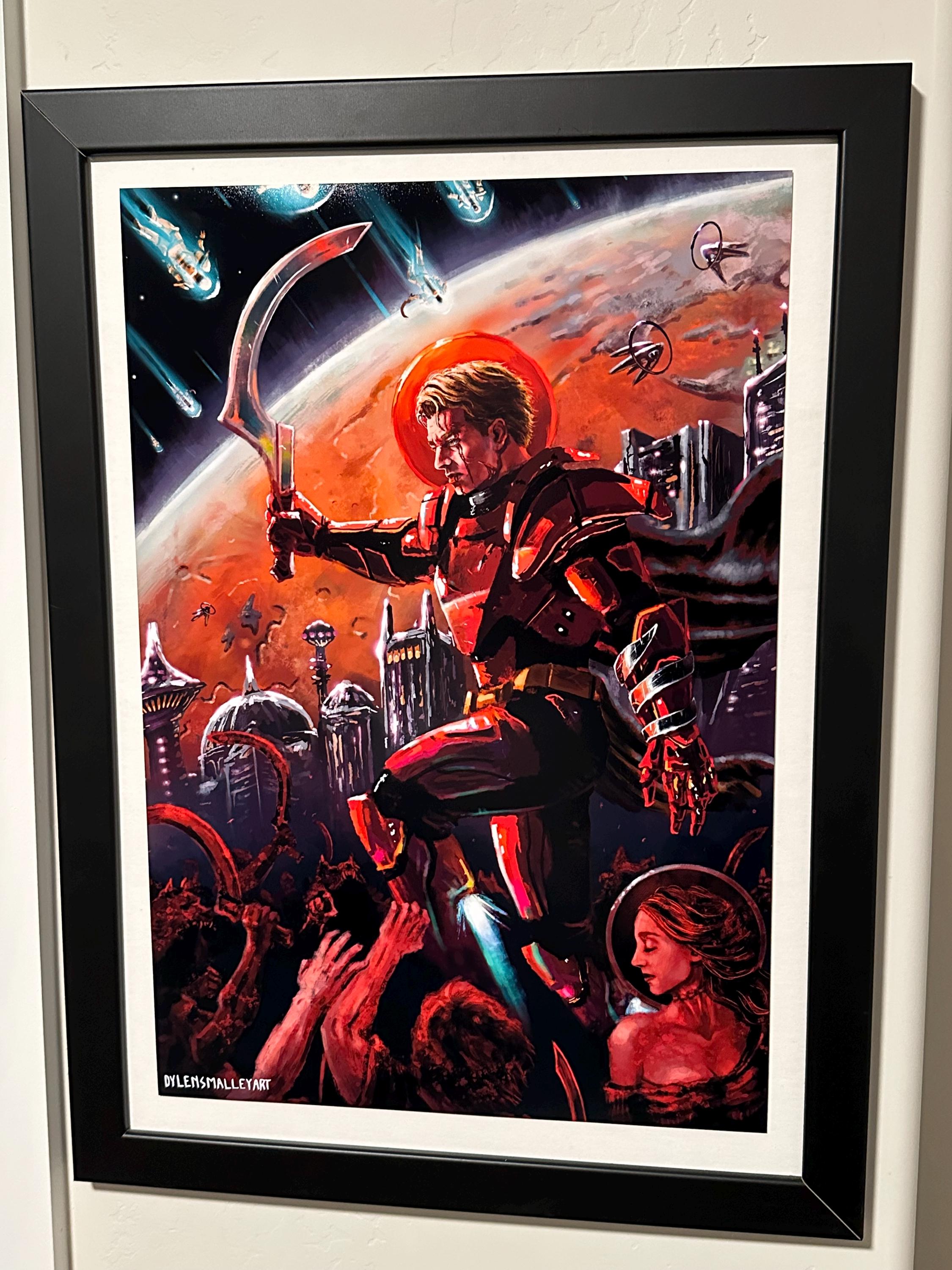 Reaper of Mars, Red Rising Wall Decor, Fine Art Painted Print - Etsy