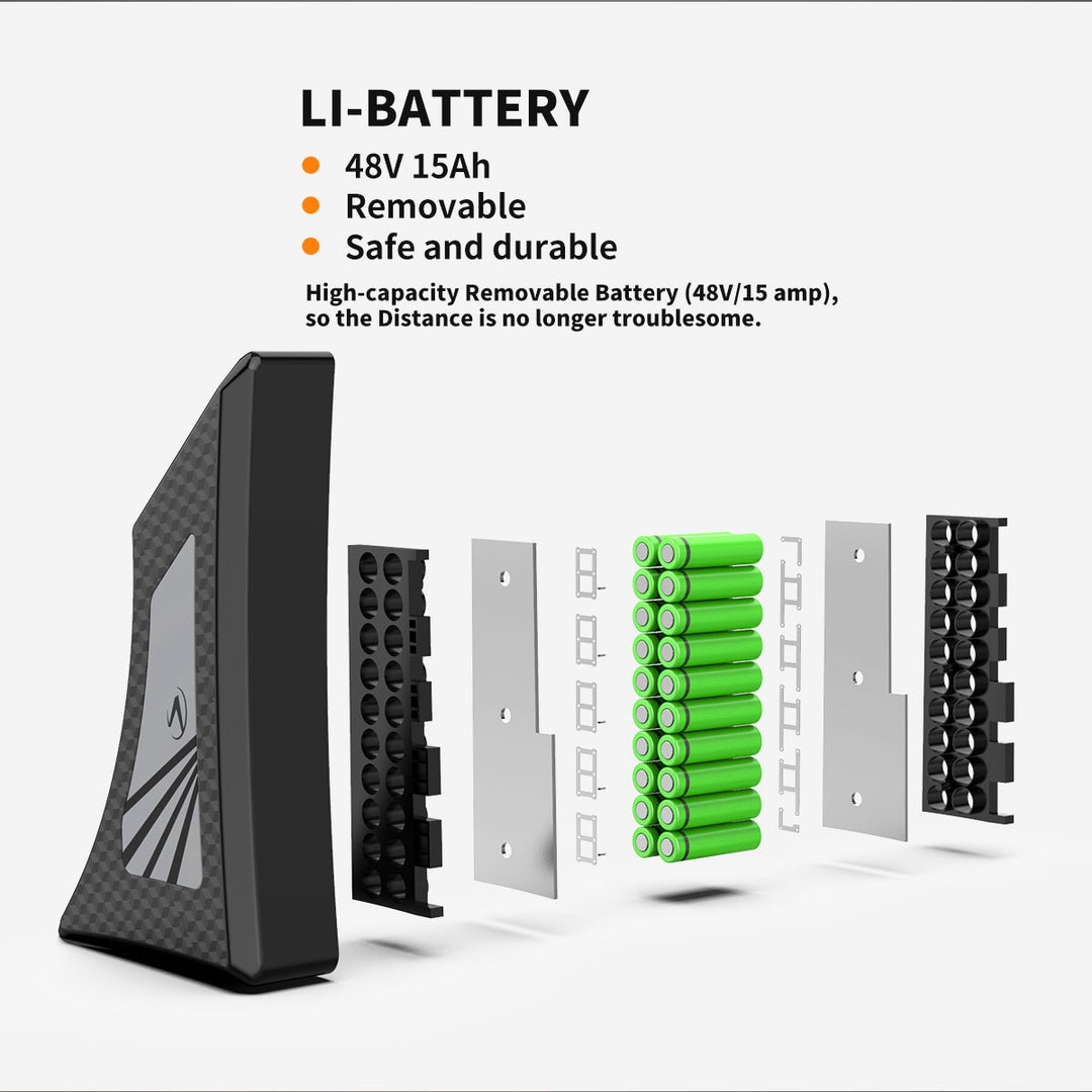 AOSTIRMOTOR 48V15AH Libattery Fit for S18 S181500W Electric Etsy