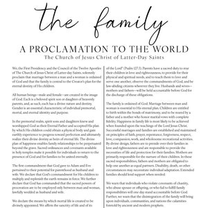 The Restoration Proclamation Printable, LDS Digital Downloads, the ...