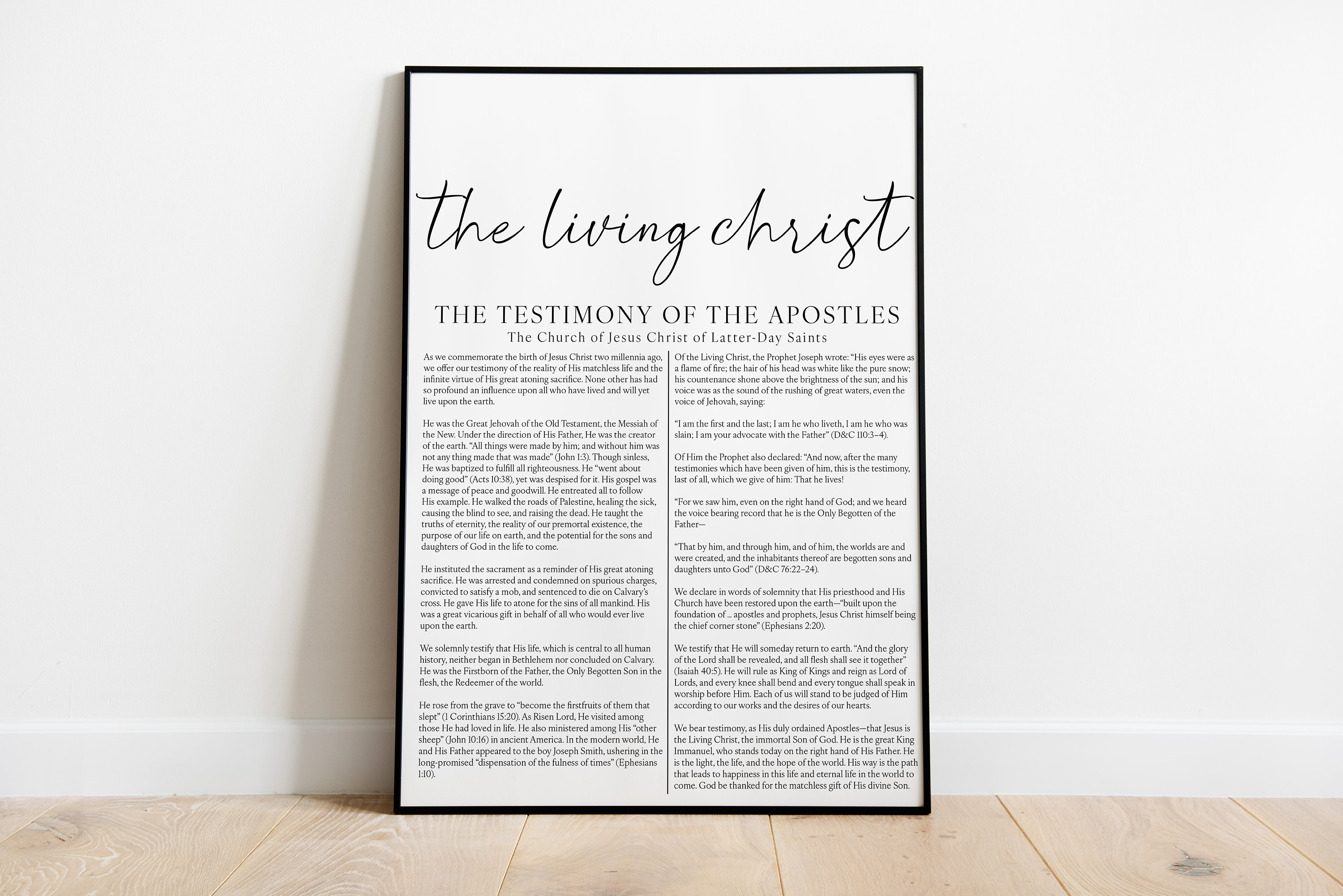 The Living Christ Printable, LDS Digital Downloads, the Living Christ ...