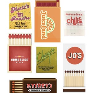 Austin Faves Matchbook Print