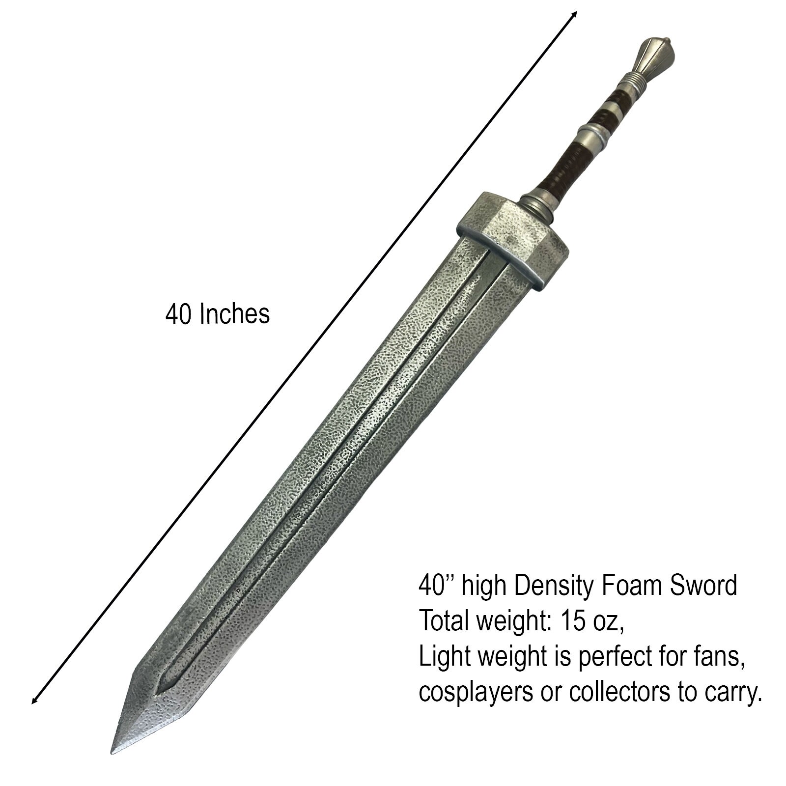 Realistic Game Weapon Replica SV Greatsword Metal Cosplay Prop - 54 Inch Giant Sword Replica From The Game ER 54 Inch Metal Cosplay Sword