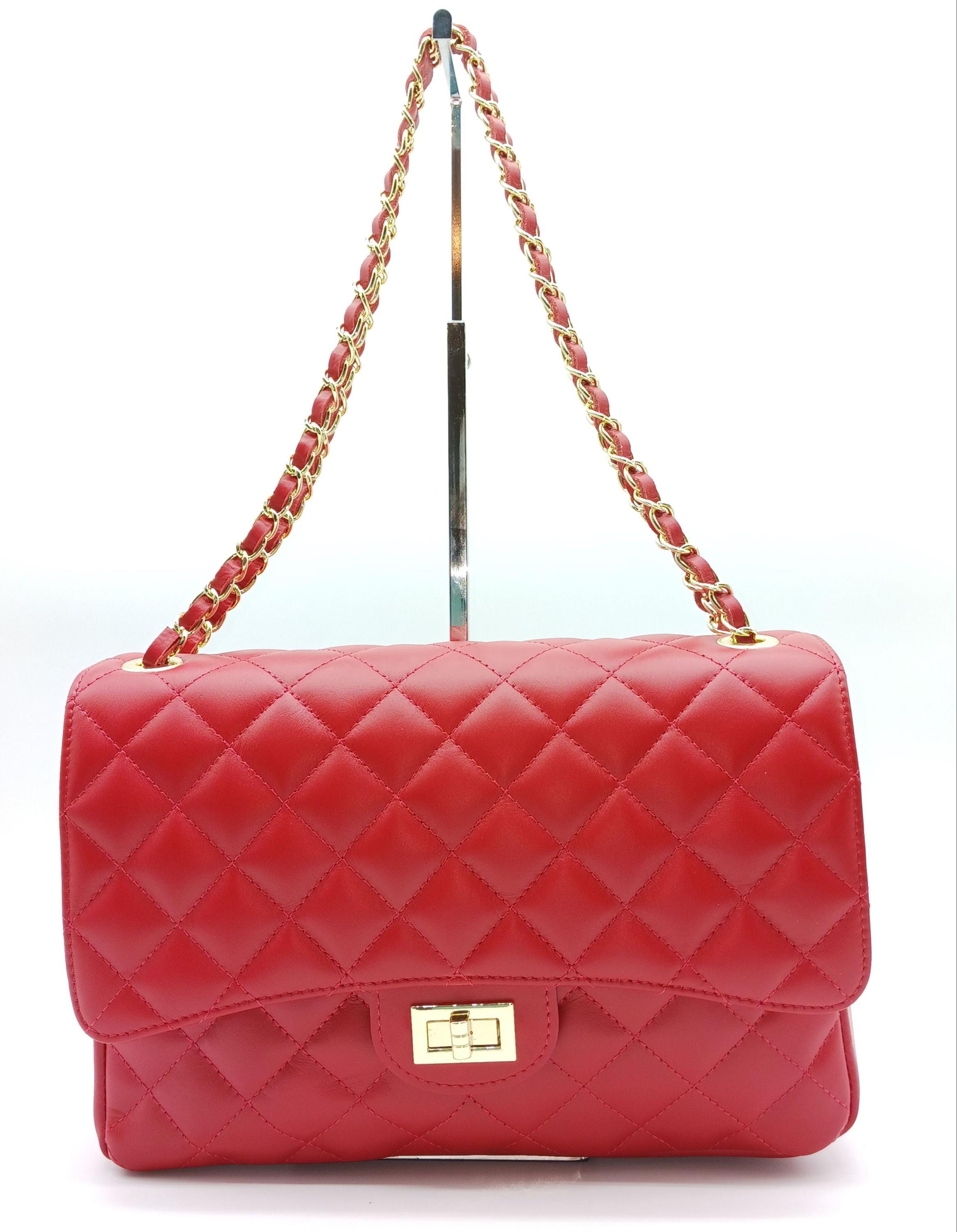 Burgundy Chanel Bag - Etsy