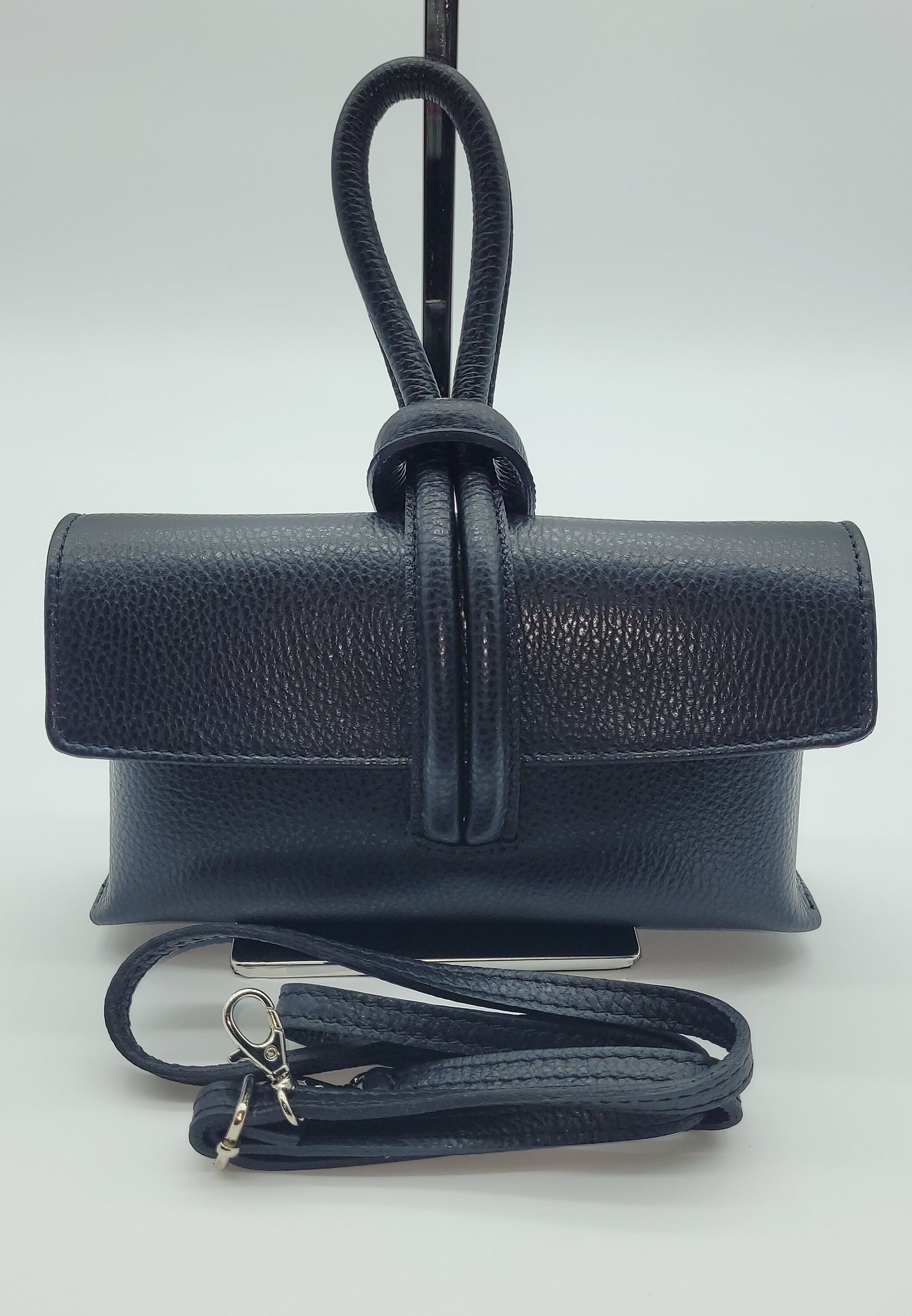 Italian Genuine Weave Metallic Suede Crossbody Bag 171522
