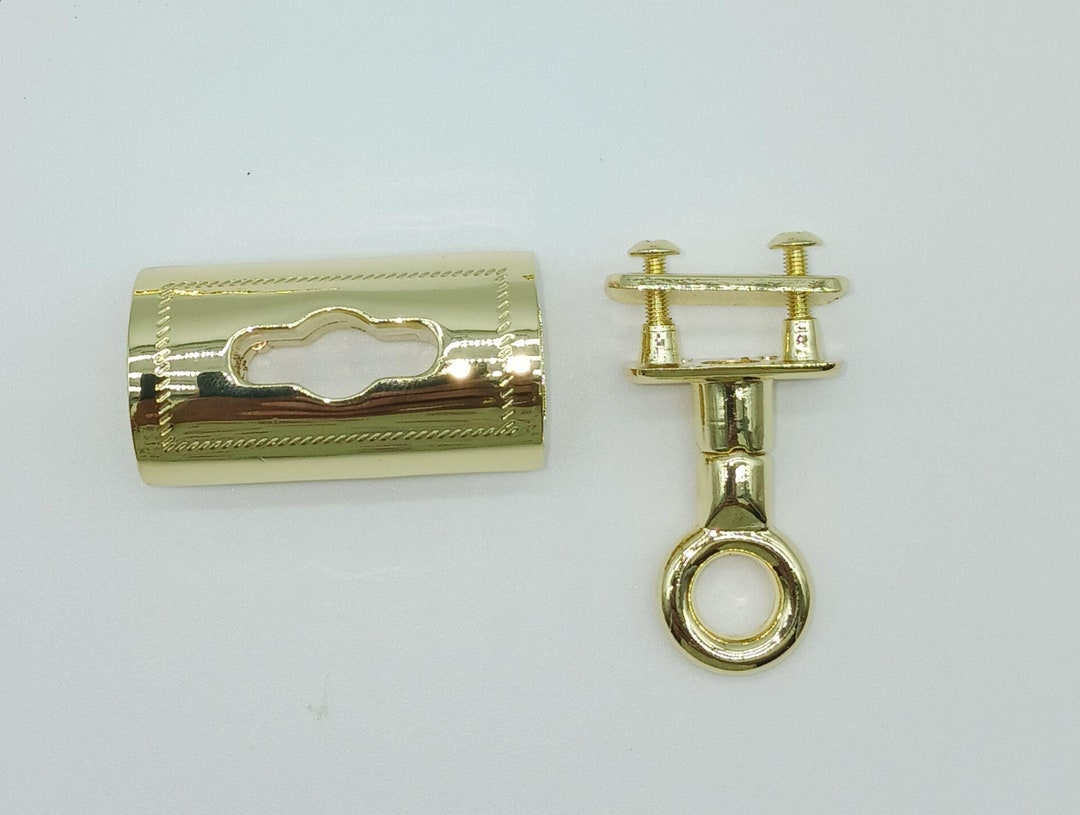 Metal Twist Lock 5 Set – Chiusura A Cuore In Metallo Per Borsa, Colori Bronzo E Argento - 5