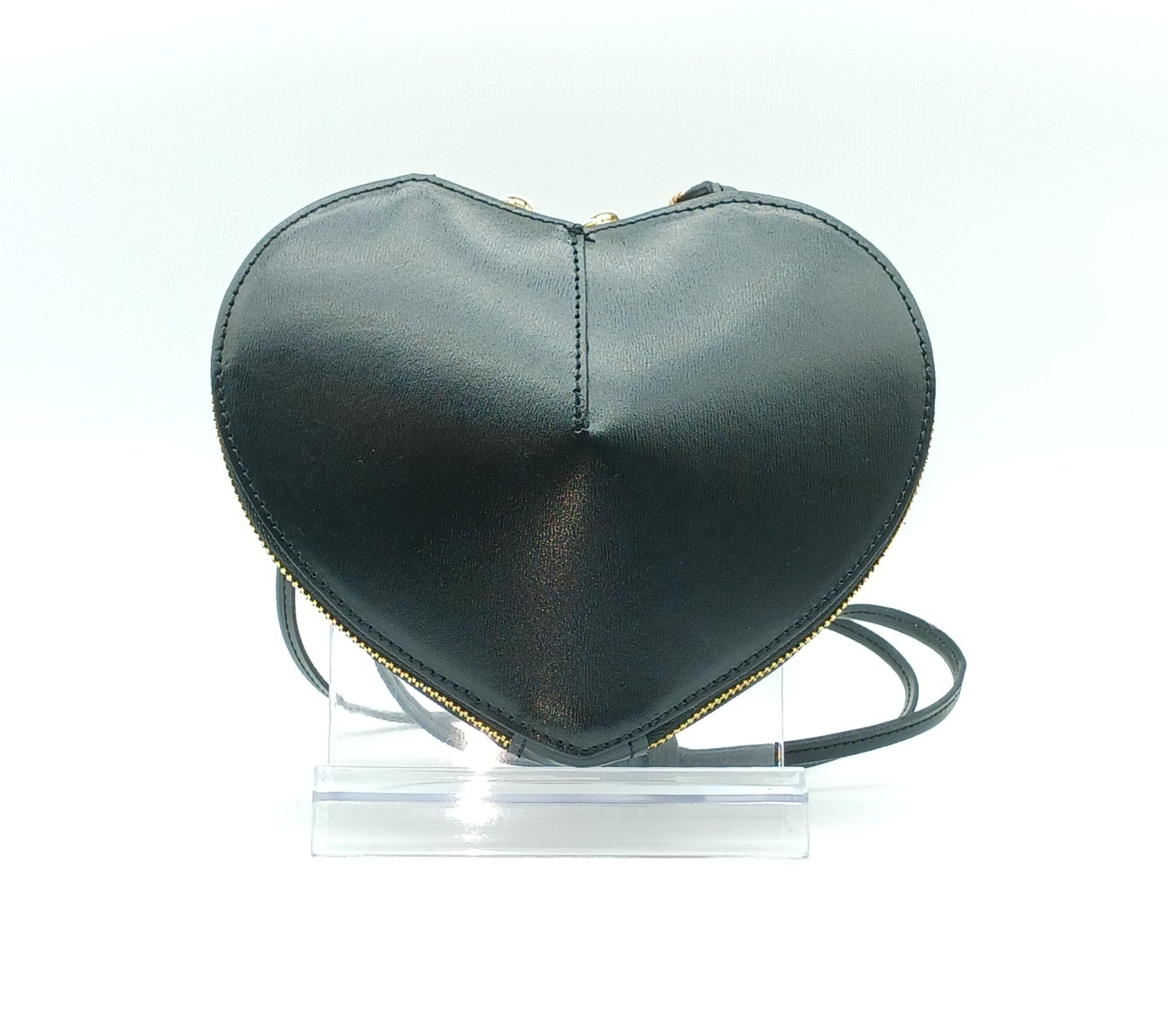 小物 COACH Heart Shaped Coin Case Black Studs Coach Heart Coin Purse - Etsy