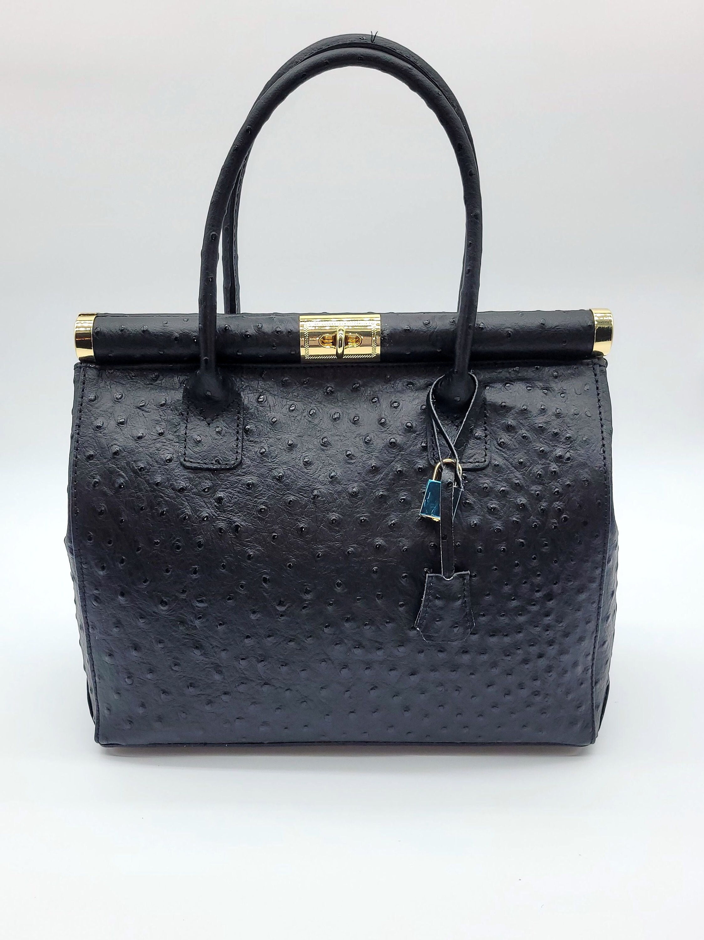 Italian Ostrich leather bags