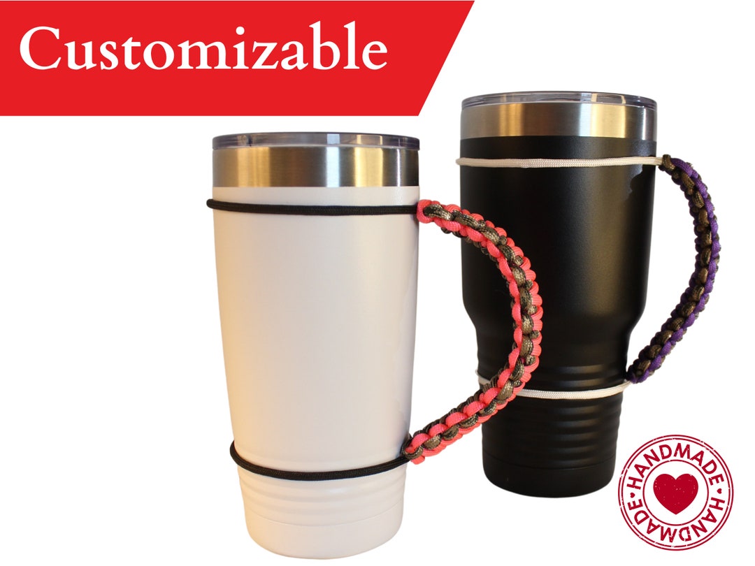 20 and 30 Oz Tumbler Handle Paracord for Stainless Cups, Metal Tumbler
