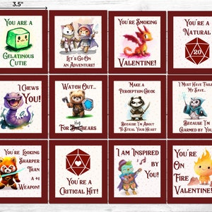 RPG Dnd Valentines - Print-at-home Digital Download | Funny Dnd ...