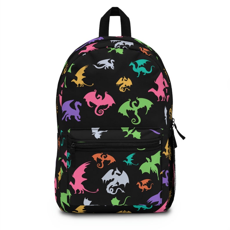 Dragon Backpack Retro Style Dragon Bookbag, Dnd Backpack, Fun Kids