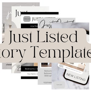 Just Listed Story Templates