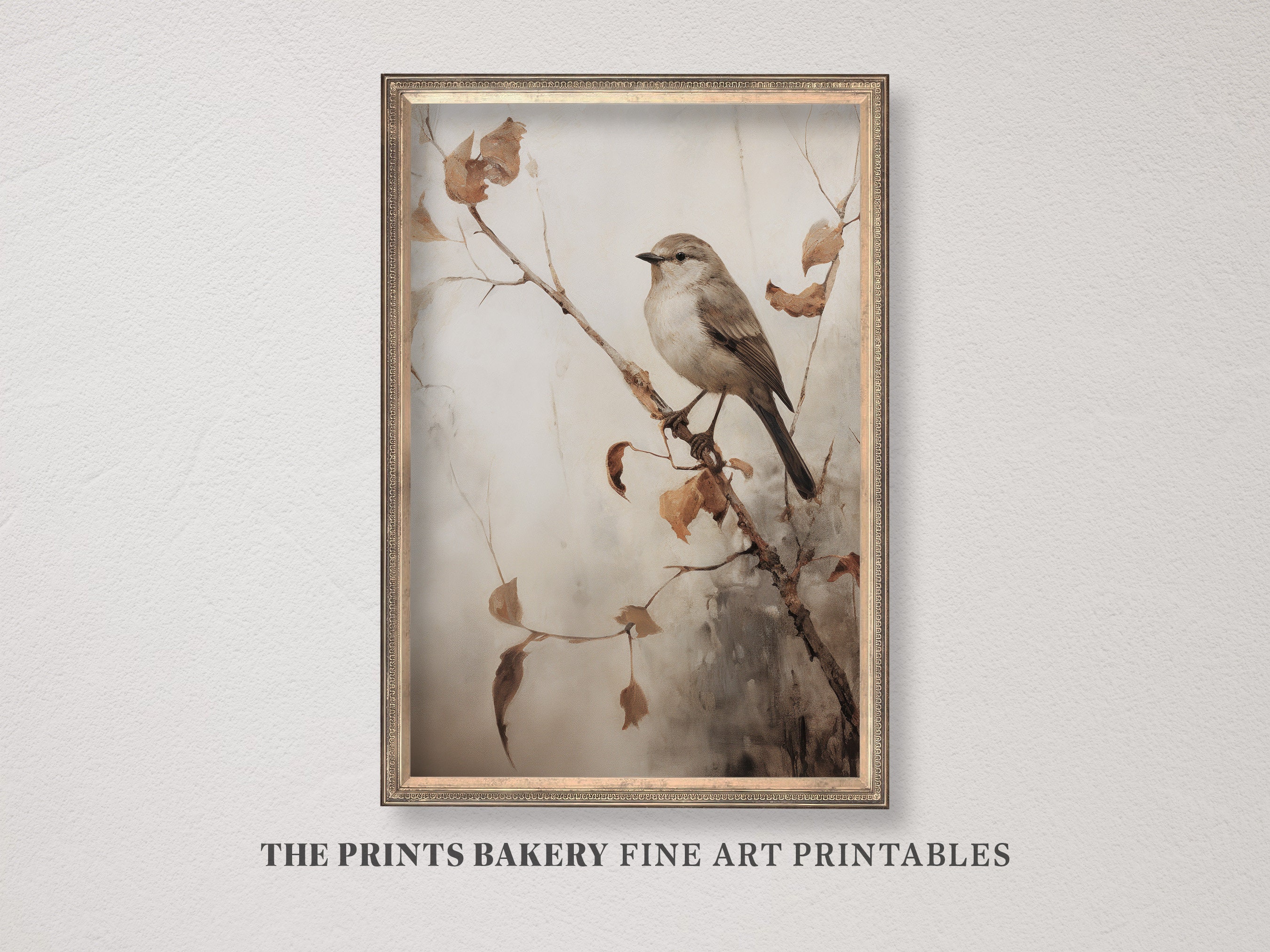 PRINTABLE Vintage Autumn Bird Print Rustic Fall Wall Art - Etsy