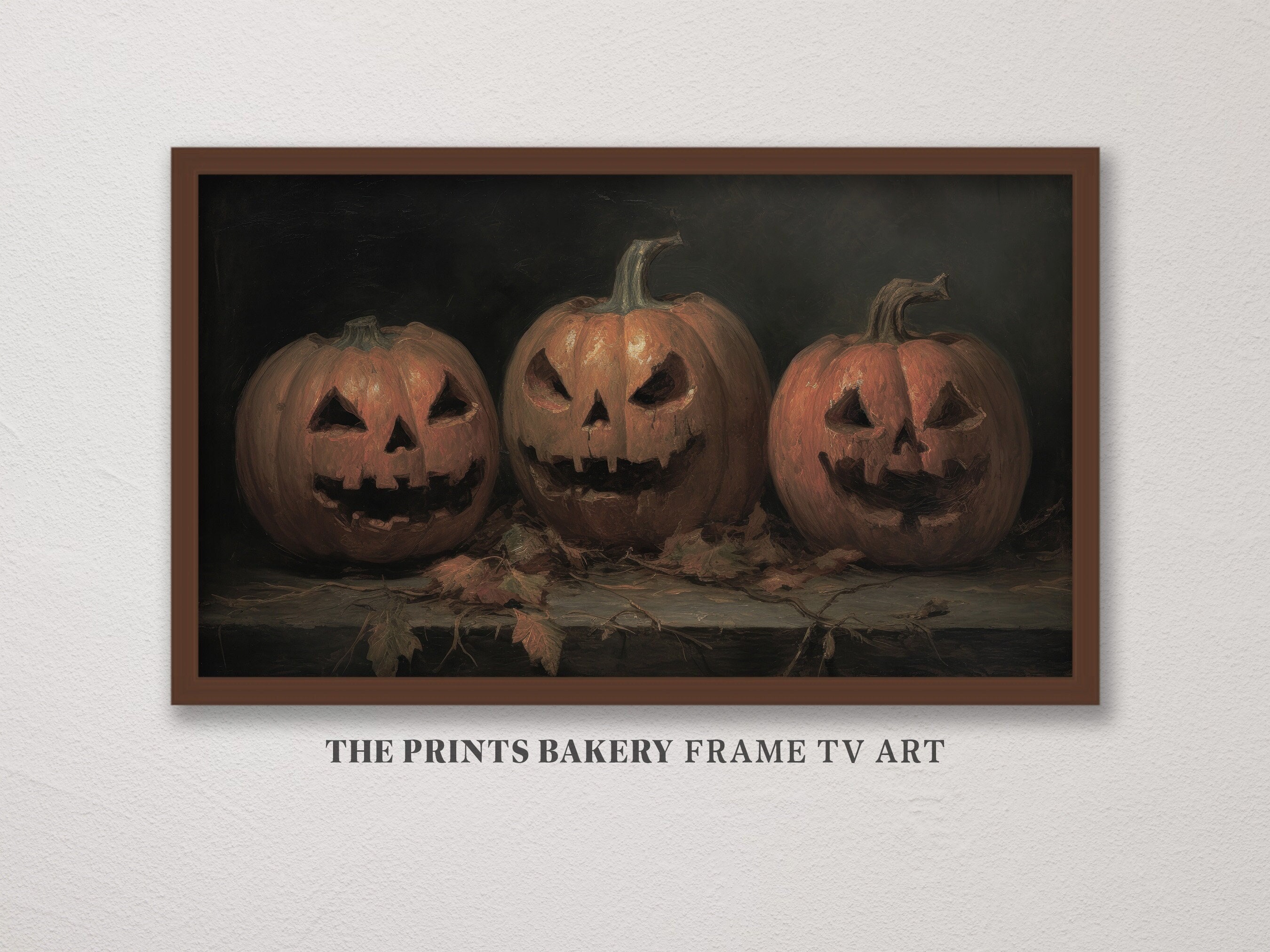 Vintage Halloween Frame TV Art, Carved Pumpkins Oil Painting, Trick or  Treat Art, Neutral Spooky Instant Download, Farmhouse Rustic TV123 - Etsy, image size:2700x2025