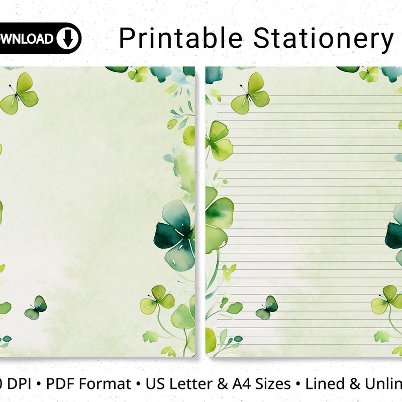 st patricks day letterhead
