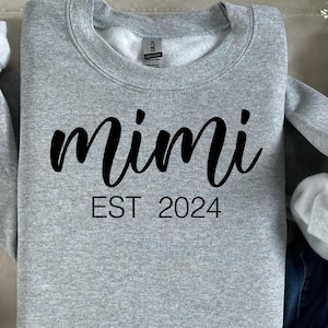 Mimi est 2024 svg, mimi créé 2024, nouveau svg mimi, nouveau svg mimi, cadeau pour mimi, svg mimi personnalisé