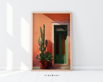San Miguel de Allende Print | Mexico Cactus by Green Door (Downloadable)