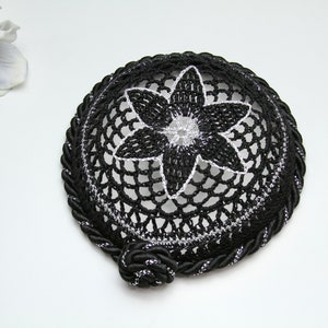 Crochet Star of David Women&#39;s Kippah • Ladies Kippah • Jewish Wedding • Bat Mitzvah