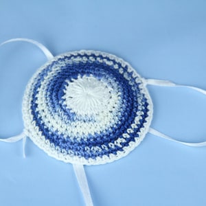 Crochet Baby Kippah - Bris Milah - Brit Milah