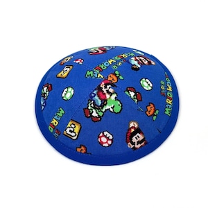 Kipá infantil de videojuegos retro • Yarmulke • Regalo de Bar Mitzvah • Kipá para gamers