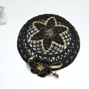 Crochet Star of David Women&#39;s Kippah • Ladies Kippah • Jewish Wedding • Bat Mitzvah