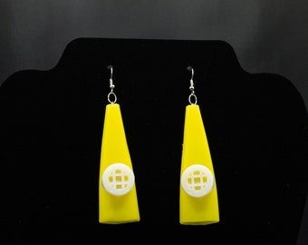 Kazoo Instrument Novelty Earrings Functional