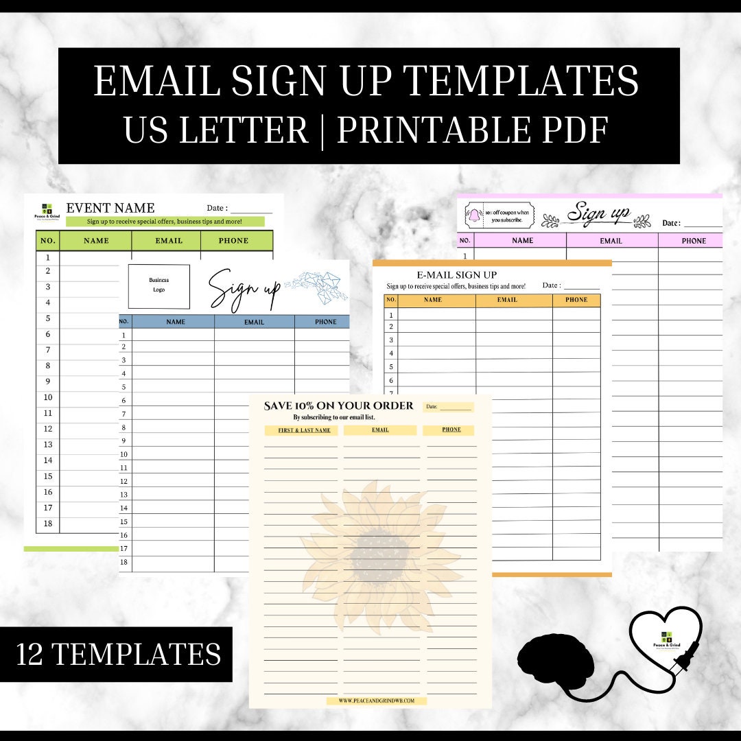 Email Sign Up Template Edit In Canva Print Etsy email-sign-up-template-edit-in-canva-print-etsy