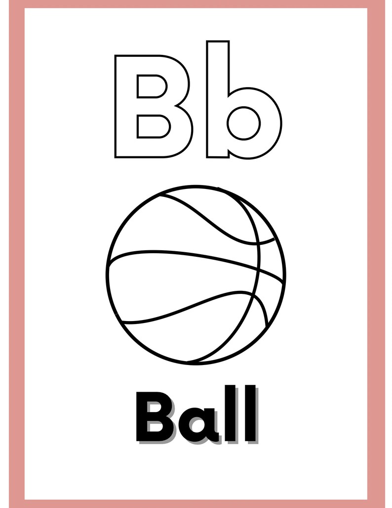 ABC Colouring Pages - Etsy