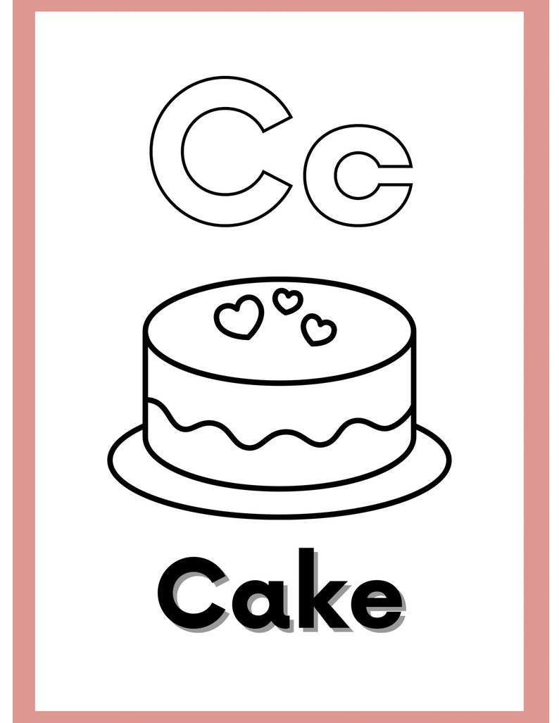 ABC Colouring Pages - Etsy