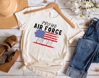 Custom Proud Air Force Family Shirt, Personalized Air Force Shirt, Air Force Graduation Shirt, Military Family Shirts, U.S Airman Mom Shirt