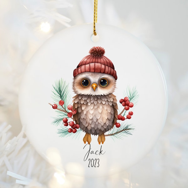 Baby's First Christmas Owl Ornament 