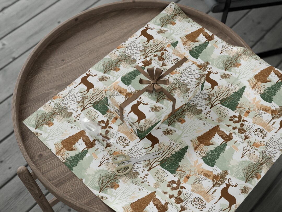 Rustic Wrapping Paper Custom Wrapping for Gifts Woodland Etsy