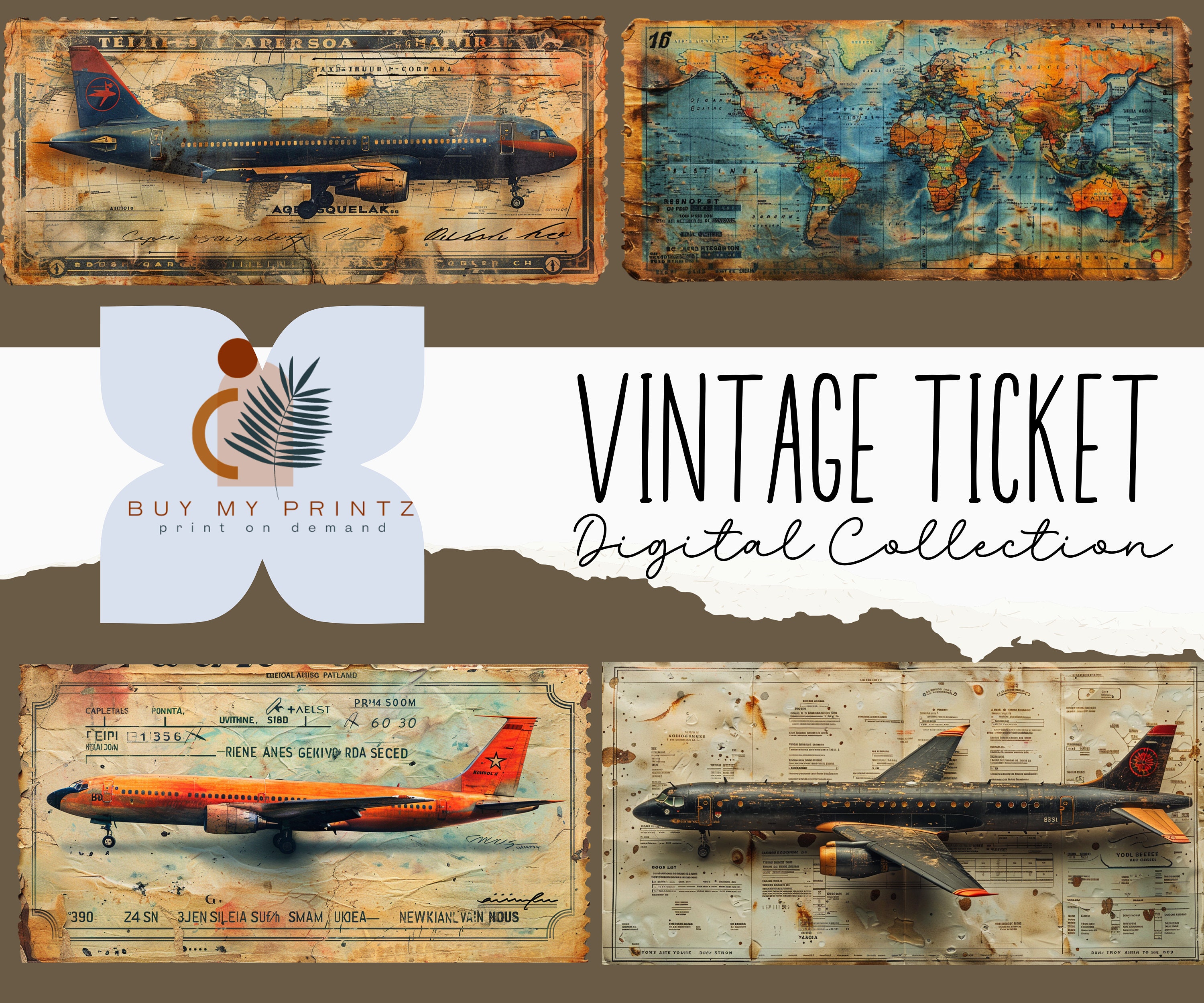 Antique train ticket - Etsy 日本