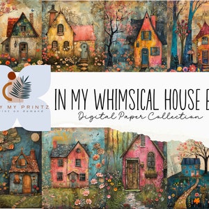In My Whimsical Houses Era Printable Art Pages, Digital Download ...