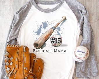 Personalized Baseball Mom PNG, Custom Order Png, Gameday Baseball Png, Custom Baseball Png, Customized baseball number, Baseball sublimation