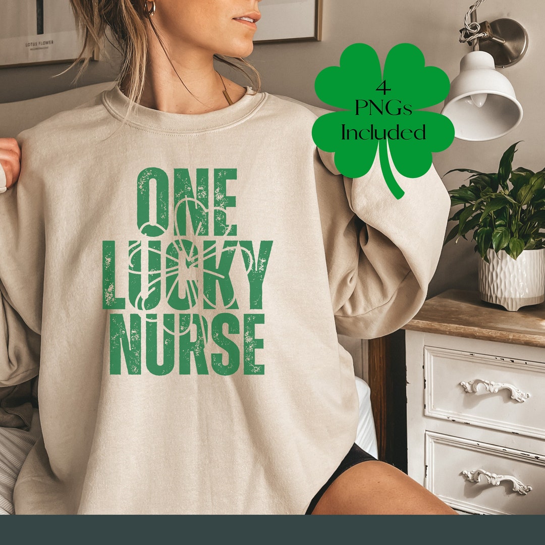 One Lucky Nurse Png, NICU St. Patricks Day Digital Download, ER Nurse ...
